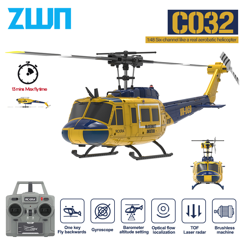 Rc Helicopter Gyro - C032 RC هليكوبتر 2.4G 6-Aixs جيروسكوب