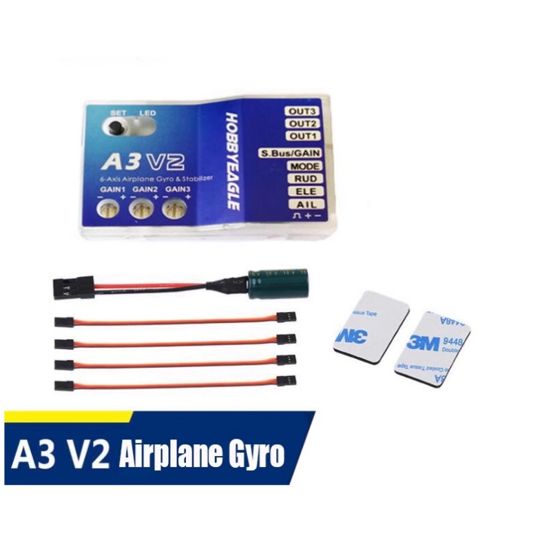 وحدة تحكم طيران A3 V2 مع مثبت  - مراجعة Rc Helicopter Gyro وسعره